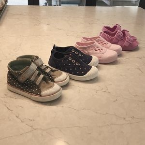 See kai run, Oshkosh, Cat and jack toddler size 7 shoes lot
